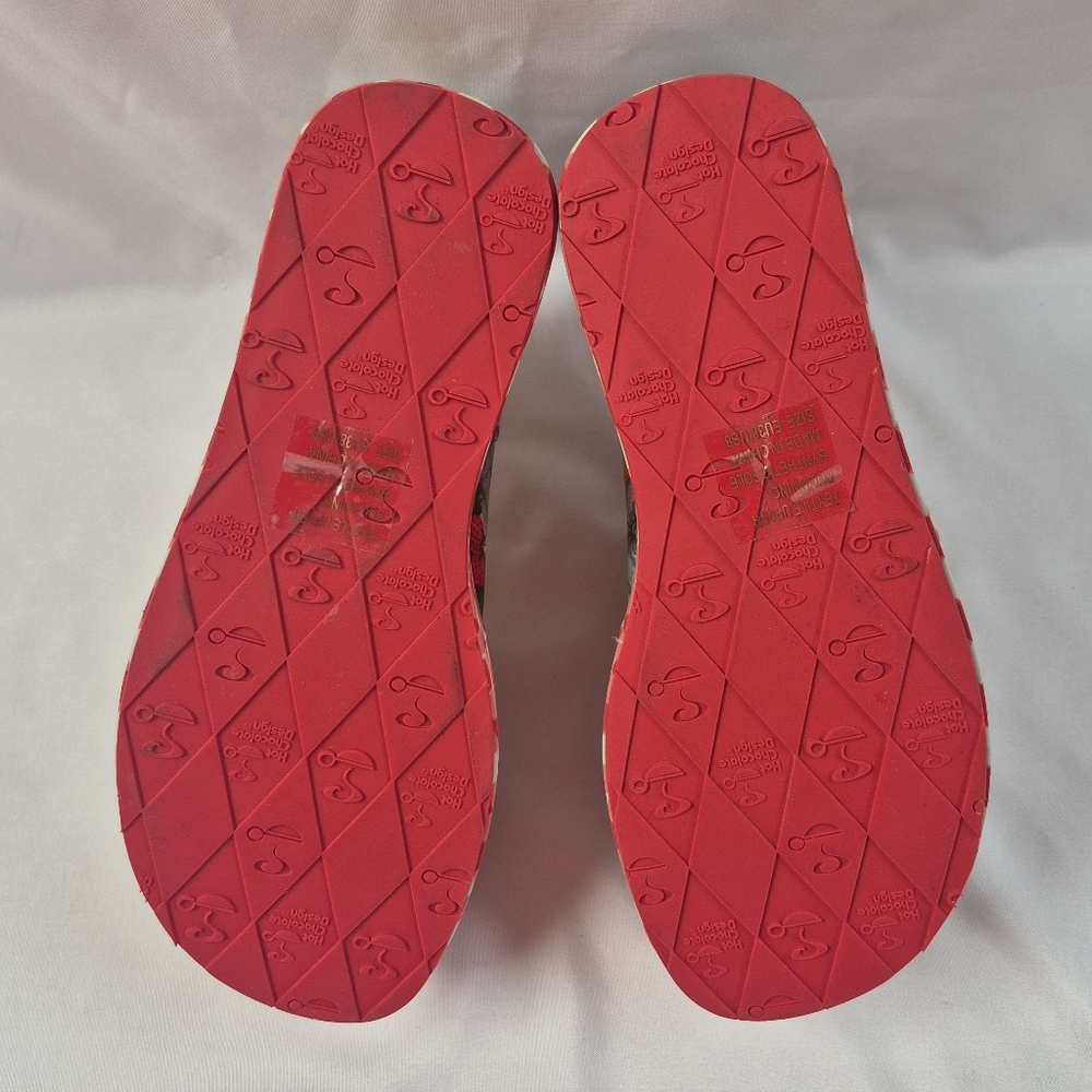 Hot Chocolate Design Shoes Kitsch Picnic Platforms HCD Size 8 EU 38 - Picture 7 of 12